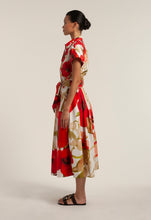 Load image into Gallery viewer, ETRELLE85 Poppy Print Shirt Dress