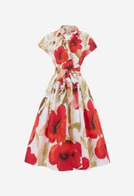 Load image into Gallery viewer, ETRELLE85 Poppy Print Shirt Dress