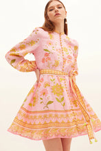 Load image into Gallery viewer, Ruellia Button Mini Dress