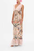 Load image into Gallery viewer, Rose Garden Revolution Bias Dress With Mesh Overlay