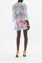 Load image into Gallery viewer, Down The Garden Path Short Wrap Dress With Ruffle Sleeve