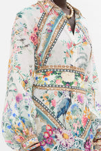 Load image into Gallery viewer, Plumes And Parterres High Low Midi Shirt Dress
