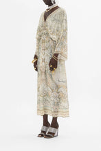 Load image into Gallery viewer, Ivory Tower Tales V Neck Long Dress With Shirring