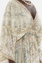 Load image into Gallery viewer, Ivory Tower Tales V Neck Long Dress With Shirring