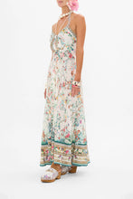 Load image into Gallery viewer, Plumes And Parterres Long Dress With Tie Front