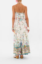 Load image into Gallery viewer, Plumes And Parterres Long Dress With Tie Front