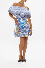 Load image into Gallery viewer, Azul Adventures Shoulder Frill Short Dress