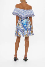 Load image into Gallery viewer, Azul Adventures Shoulder Frill Short Dress