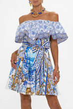 Load image into Gallery viewer, Azul Adventures Shoulder Frill Short Dress