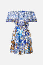Load image into Gallery viewer, Azul Adventures Shoulder Frill Short Dress