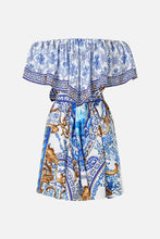 Load image into Gallery viewer, Azul Adventures Shoulder Frill Short Dress