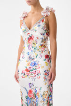 Load image into Gallery viewer, I Left My Heart In Granada V Neck Bias Slip Dress With Back Frill