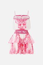 Load image into Gallery viewer, Livin La Vida Rosa Shirred Waist Mini Dress