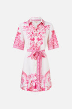 Load image into Gallery viewer, Livin La Vida Rosa Short Shirt Dress