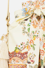 Load image into Gallery viewer, Va Va Vintage Tie Top Bucket Bag With Tassels