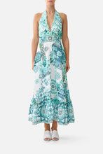 Load image into Gallery viewer, Balearic Bebé Ruffle Neck Halter Dress