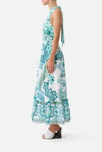 Load image into Gallery viewer, Balearic Bebé Ruffle Neck Halter Dress