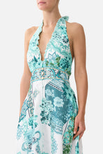 Load image into Gallery viewer, Balearic Bebé Ruffle Neck Halter Dress