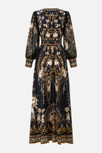 Load image into Gallery viewer, Flamenco Folklore Shaped Waistband Dress With Gathered Sleeves
