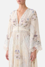 Load image into Gallery viewer, Laced With Love Kimono Sleeve Dress With Shirring Detail