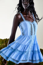 Load image into Gallery viewer, Lenora Short Blue Dress