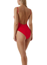 Load image into Gallery viewer, Nerano Red Lace Up Swimsuit