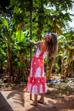 Load image into Gallery viewer, Esme Falcon Cotton Embroidered Dress - Watermelon