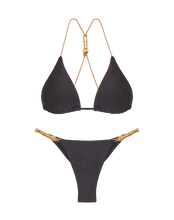 Load image into Gallery viewer, Nancy T Back Grey Bikini