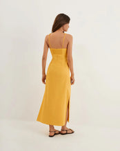 Load image into Gallery viewer, Solid Renda Yellow Dress