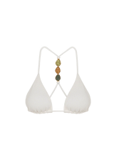 Load image into Gallery viewer, Firenze Petra T Back Tri Top - Off White