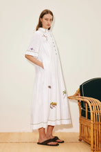 Load image into Gallery viewer, Camelia Embellished Shirtdress