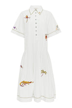 Load image into Gallery viewer, Camelia Embellished Shirtdress