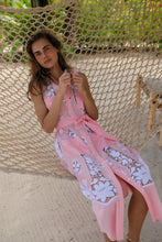 Load image into Gallery viewer, Alexia Embroidered Cotton Dress - Petal Pink

