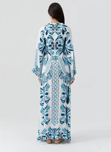 Load image into Gallery viewer, Amity Allegria Belted Statement Print Long Dress