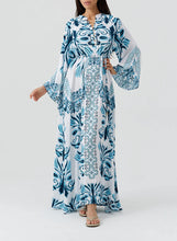Load image into Gallery viewer, Amity Allegria Belted Statement Print Long Dress