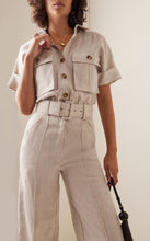 Load image into Gallery viewer, Sabana Belted Linen Jumpsuit