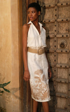 Load image into Gallery viewer, Buritaca Embroidered Linen Midi Dress