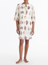 Load image into Gallery viewer, Creme Short Dress Imprime Grain De Cafe