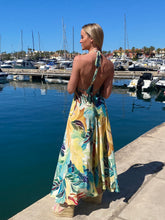 Load image into Gallery viewer, Margarita Tropical Rainforest Silk Dress