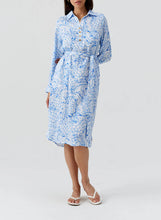 Load image into Gallery viewer, Layla Pineapples Midi Belted Shirt Dress