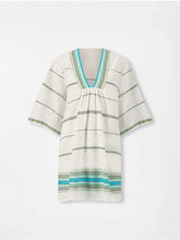 Load image into Gallery viewer, Belkis V Neck Kaftan - Genet Mint