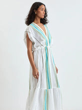 Load image into Gallery viewer, Leila Plunge Dress - Genet Mint