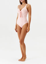 Load image into Gallery viewer, Lisbon Rose Ribbed Swimsuit