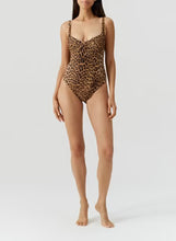 Load image into Gallery viewer, Mauritius Cheetah Over The Shoulder Swimsuit