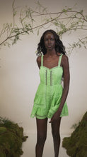 Load and play video in Gallery viewer, Lenora Short Green Dress