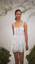 Load and play video in Gallery viewer, Lenora Short White Dress