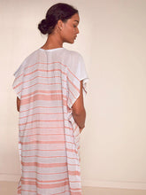 Load image into Gallery viewer, Dalila V Neck Kaftan In Tiki Skypop