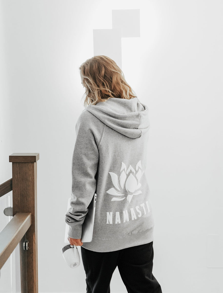 Unisex Red Namaste Hoodie – ROSATO COLLECTIONS BOUTIQUE