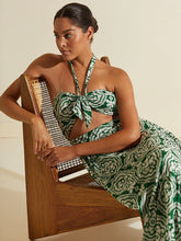 Load image into Gallery viewer, Medallion Deep Green Cutout Dress