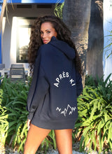 Load image into Gallery viewer, Unisex Black Après Ski Hoodie